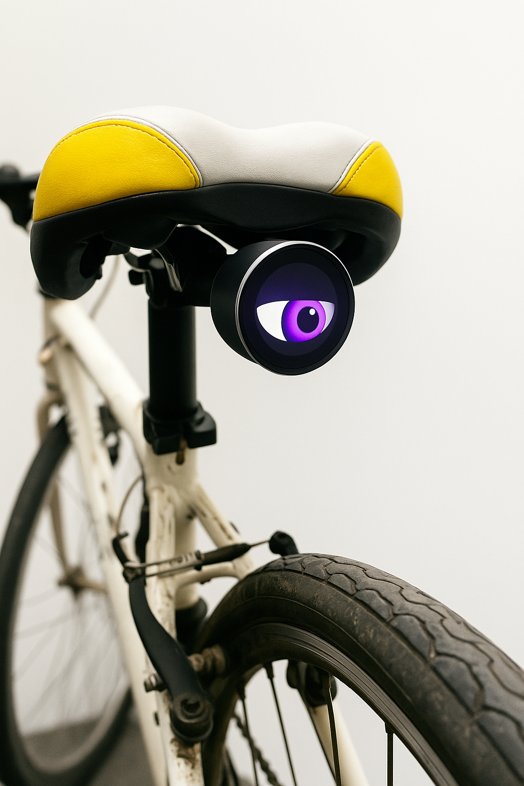 LED Fietslamp met Oog-Design – Uniek & Veilig op de weg